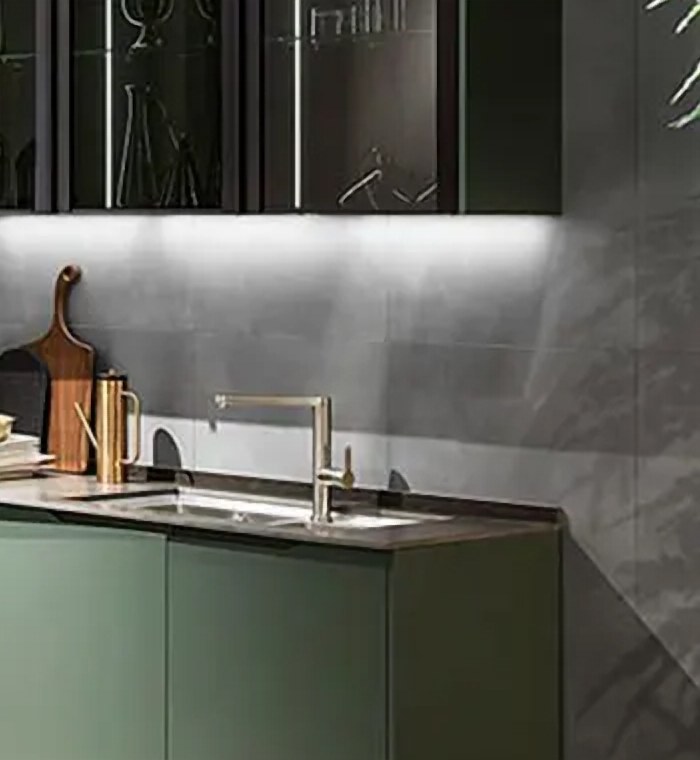 Lacquer Finish Kitchen Cabinet view 4