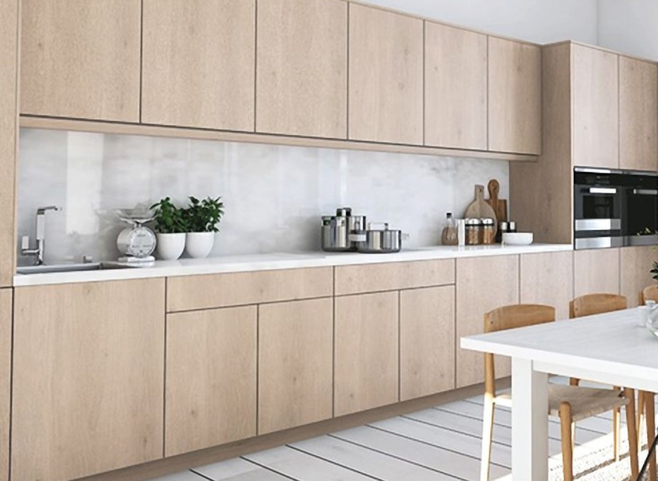 Timber Venner Finish Kitchen Cabinet view 2
